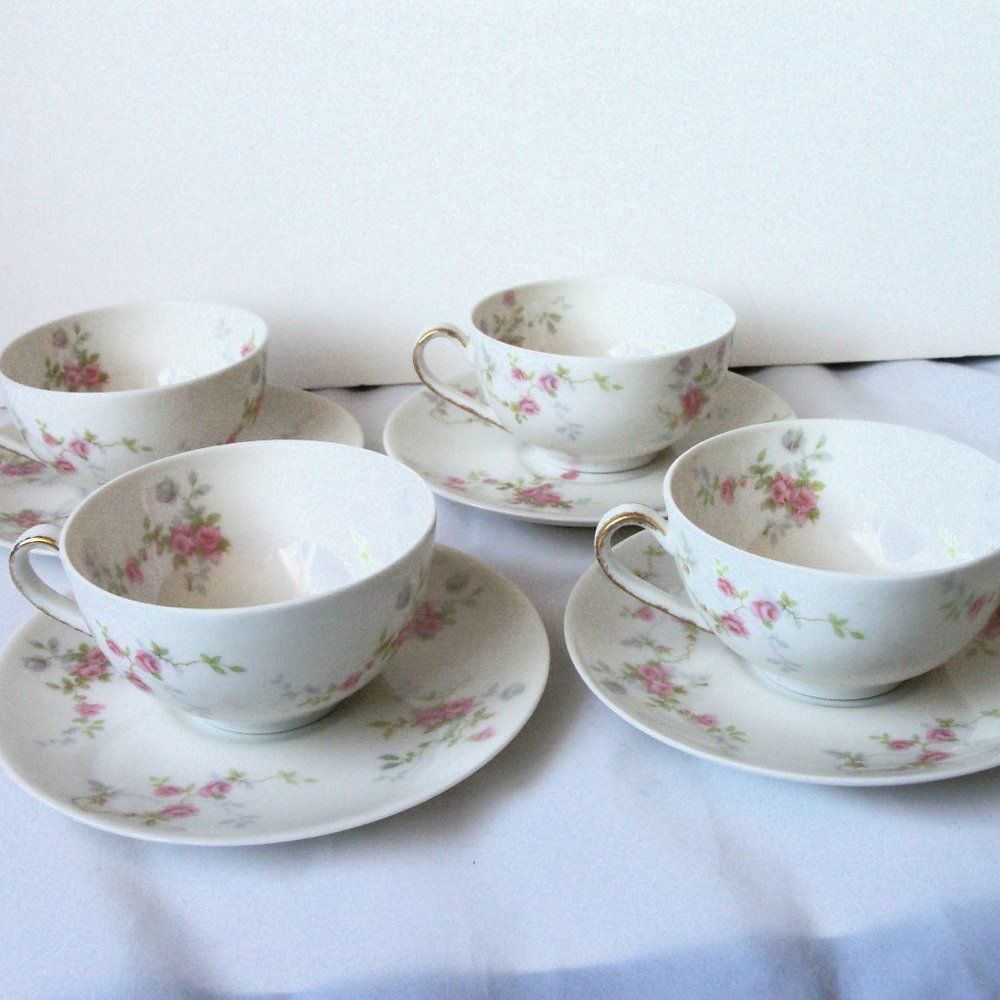 Haviland "Touraine" cup/saucer set (#EV371) - Picture 5 of 8